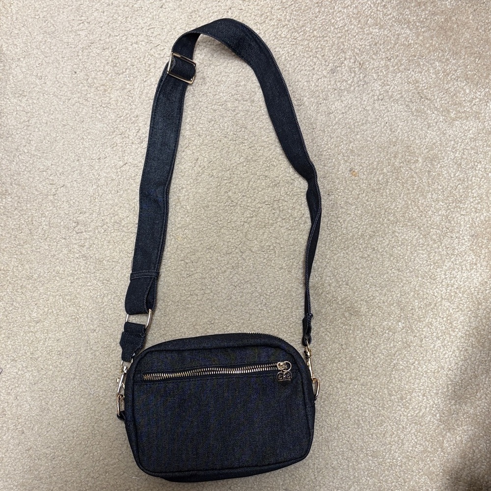 Black denim Crossbody Bag. New with out tags